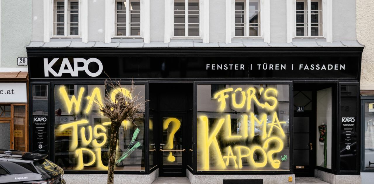 Enrique Fuentes sprayt für KAPO in einer von der Werbeagentur cidcom konzipierten Guerilla Kampagne.